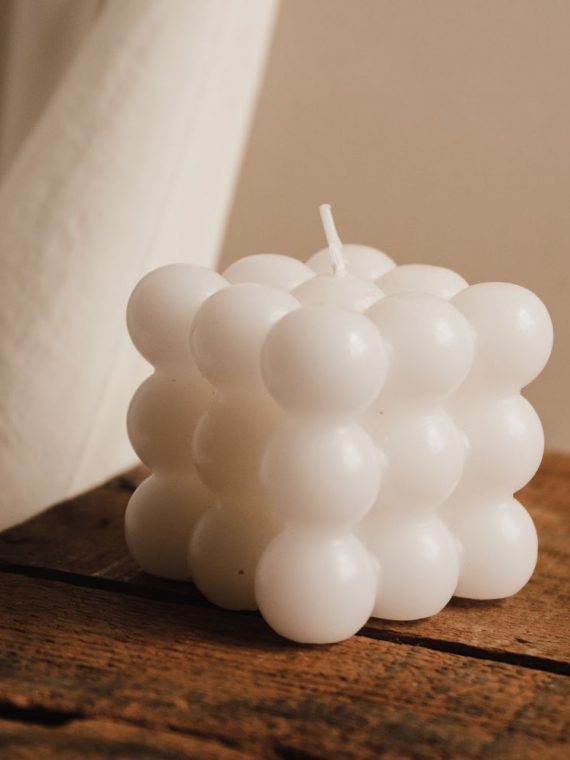 Vela Cubo Burbujas