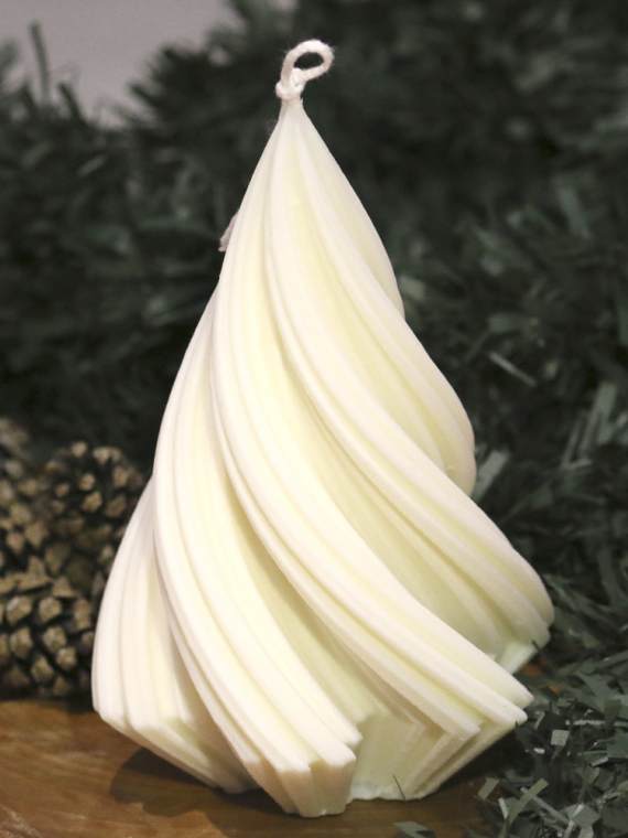 Vela árbol de Navidad Rizado