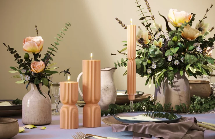 Velas de cera de soja