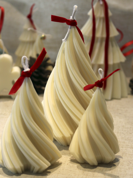 Pack Vela Árbol Navidad Rizado