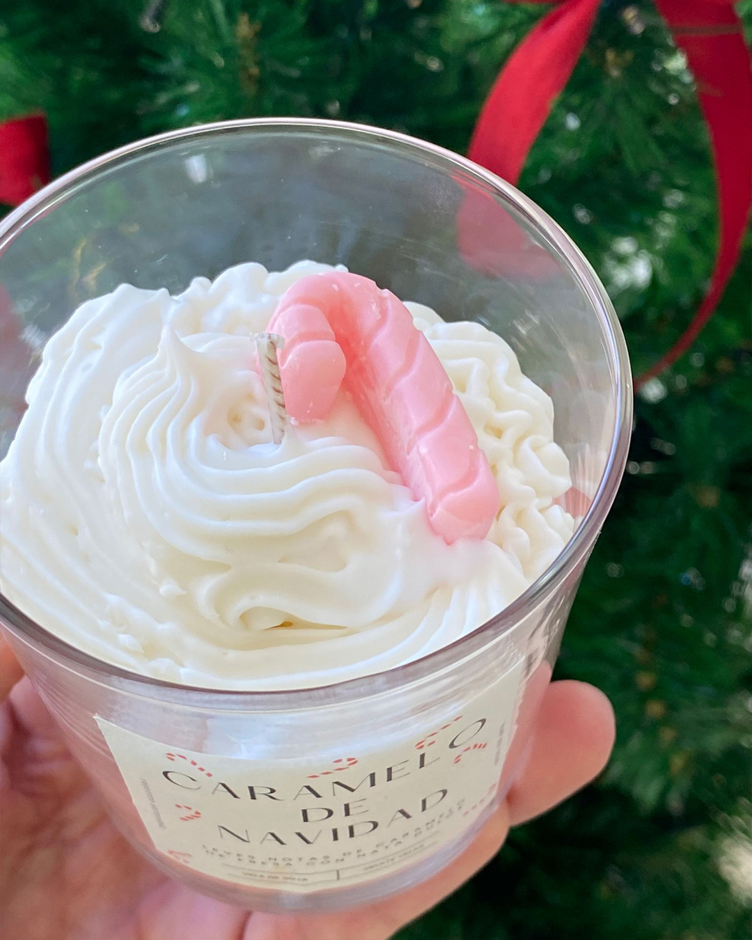 velate vela bastron caramelo 2 navidad